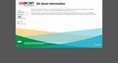 Desktop Screenshot of bcsportinfo.com